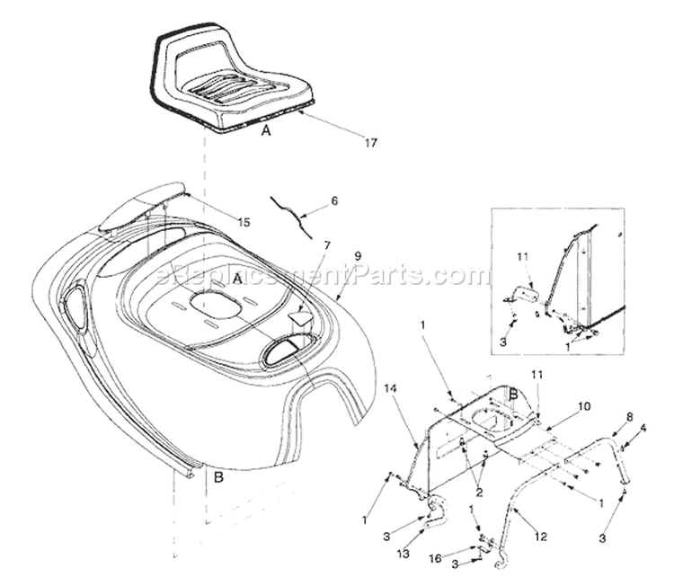 Page D Diagram and Parts List for 13A-325-402 1999 Yard Man Lawn Tractor